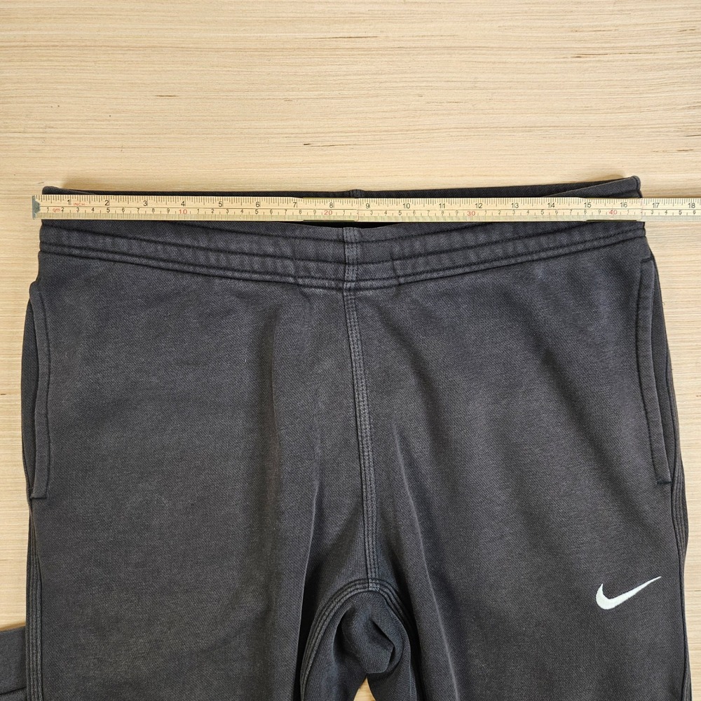Nike Sportswear Fleece Joggers Sweatpants Mens L Black Fleece Swoosh 826431-010 - Picture 6 of 14